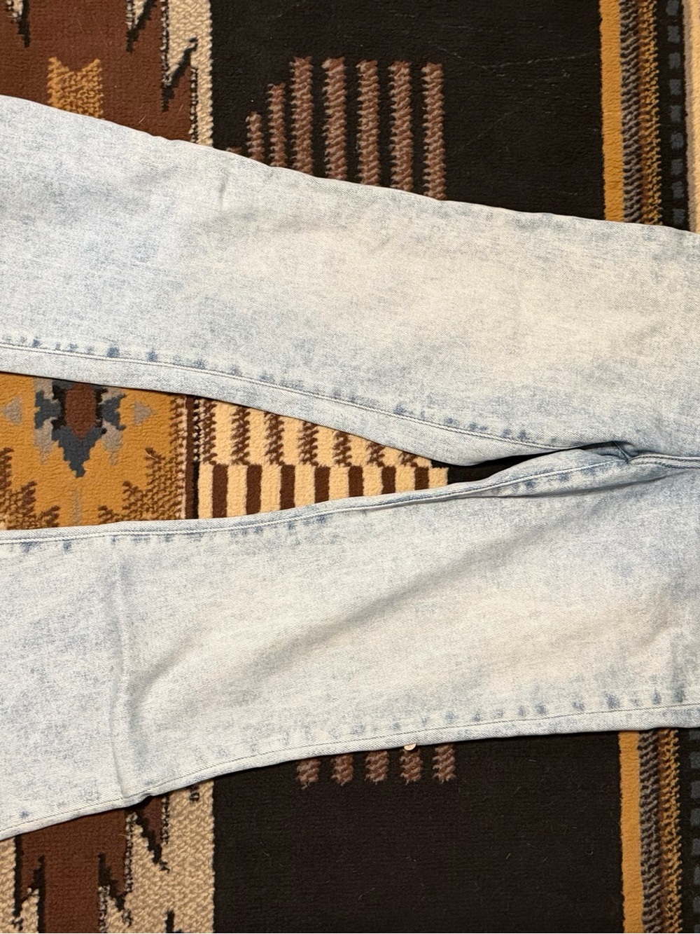 Light Acid Wash Wide Leg Jeans for Women